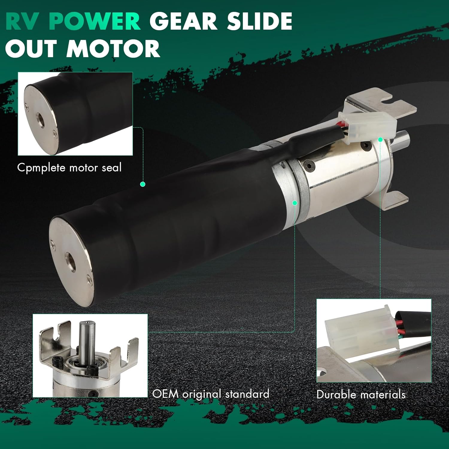 SCITOO 364262 RV in-Wall Slide-Out Motor 42mm Mid Torque Motor