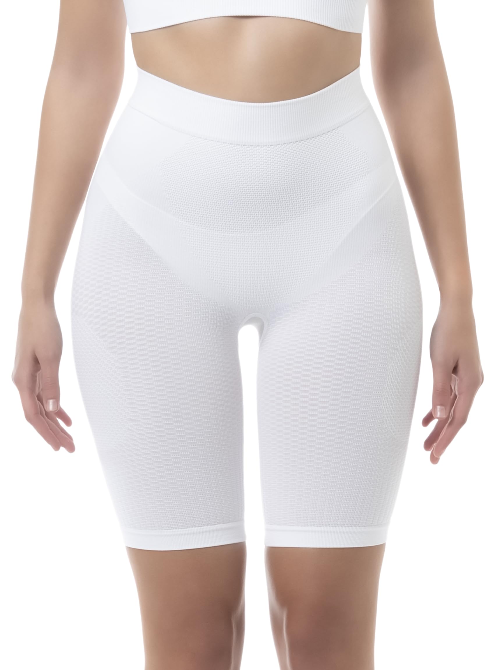 FarmaCell Damen Shapewear Anti-Cellulite Shorts, Bauchweg, Push-Up-Po, Made in Italy, 312