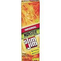 Vista 1 de Slim Jim Monster - Palitos de carne ahumada, sabor original, 1.94 onzas, 18 unidades (paquete de 1)