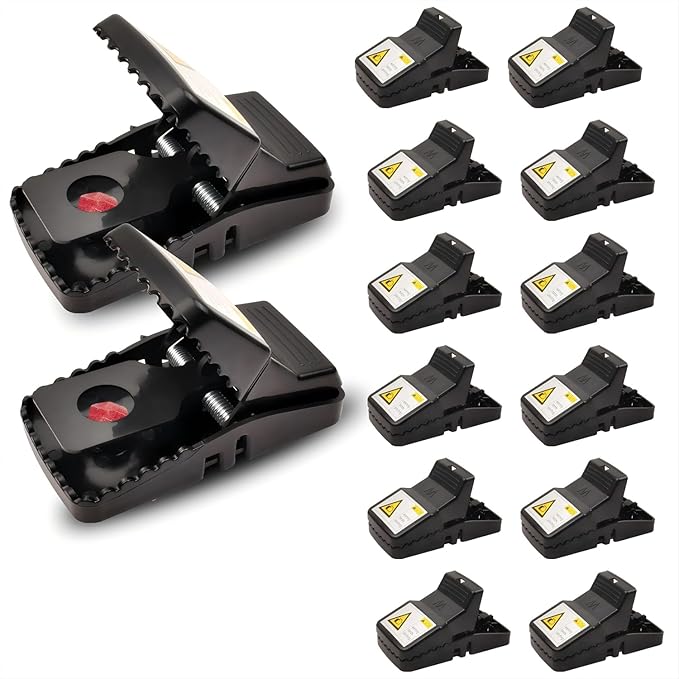 NAMEK Large Reusable Rat and Mouse Traps 12-Pack