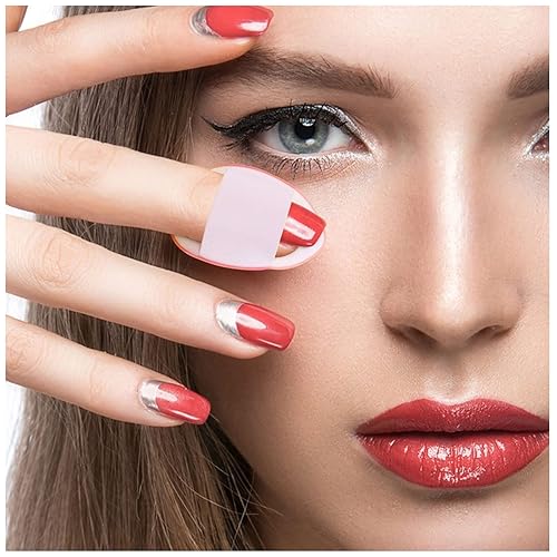 Miniatura 7 de WishLotus 6 esponjas de maquillaje en forma de gota para base de maquillaje reutilizables sueltas con estuche pequeño para mujeres y niñas y