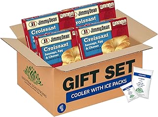 Salutem Vita – Sausage Egg Cheese Croissant Sandwiches Frozen Breakfast Gift Set – Pack of 4