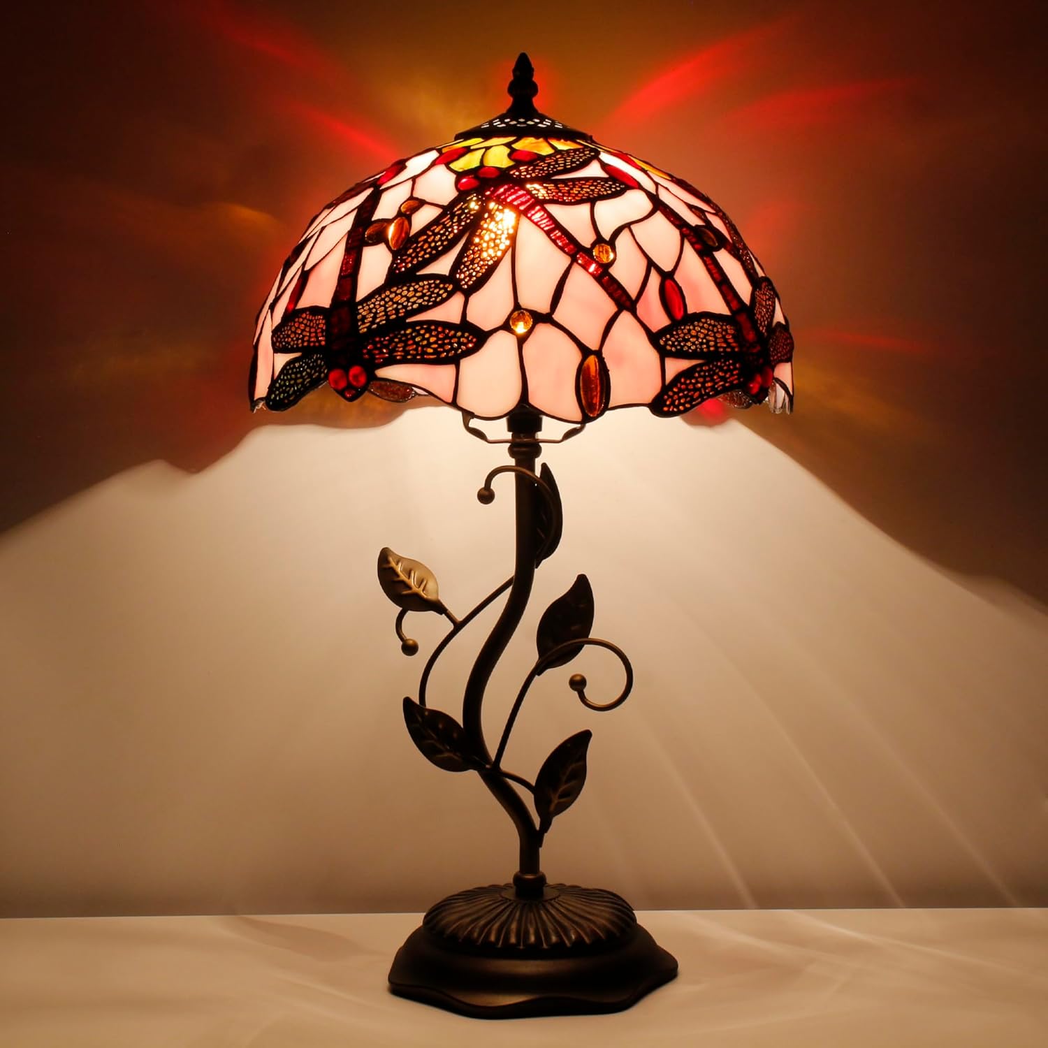 Tiffany Lamp Table Lamp Stained...