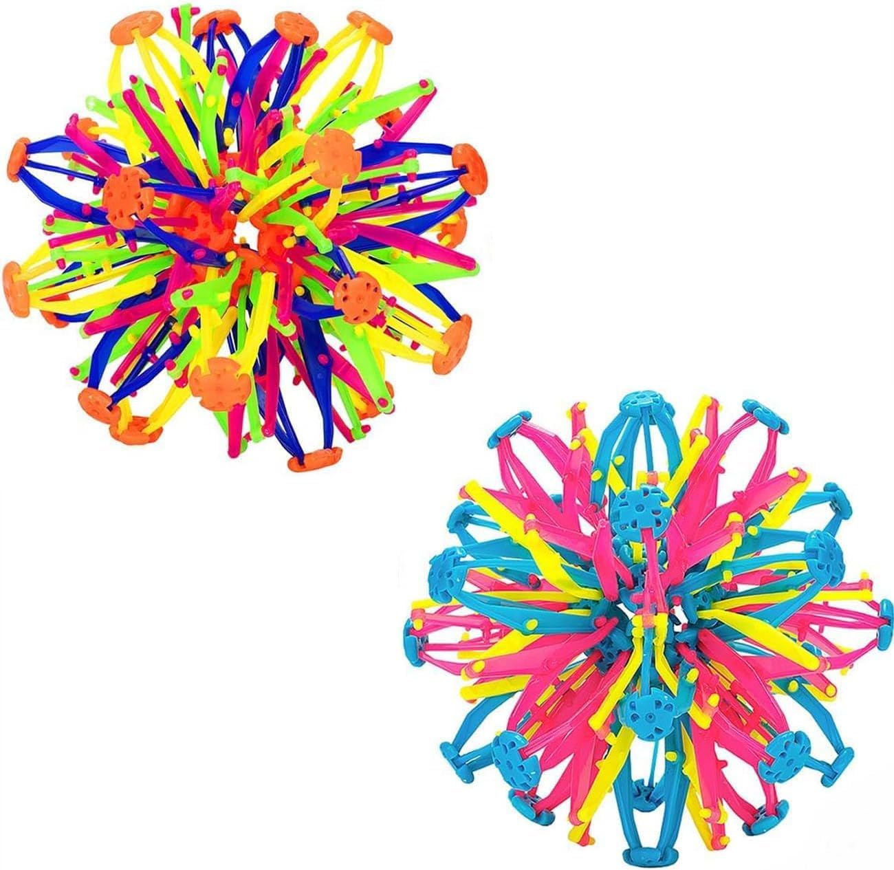 2Pcs Expandable Expanding Ball – Expanding Ball Toy Sphere for Kids & Adults Sensory Ball Expandable Breathing Magic Ball – Expansion Fidget Toy for Yoga, ADHD, Anxiety, Autistic (12IN)