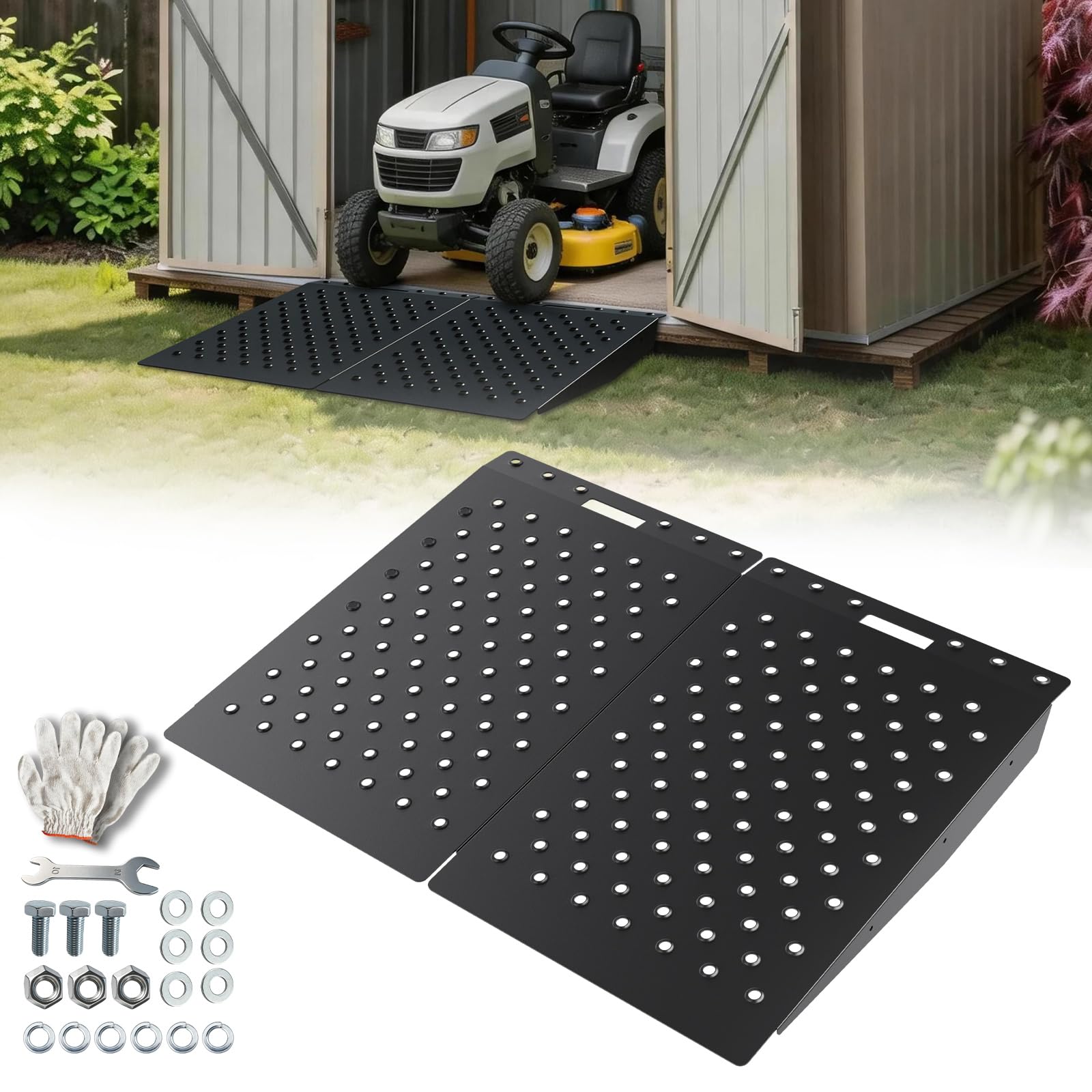StellarStar Shed Ramp - Load Your Mower Easily -9