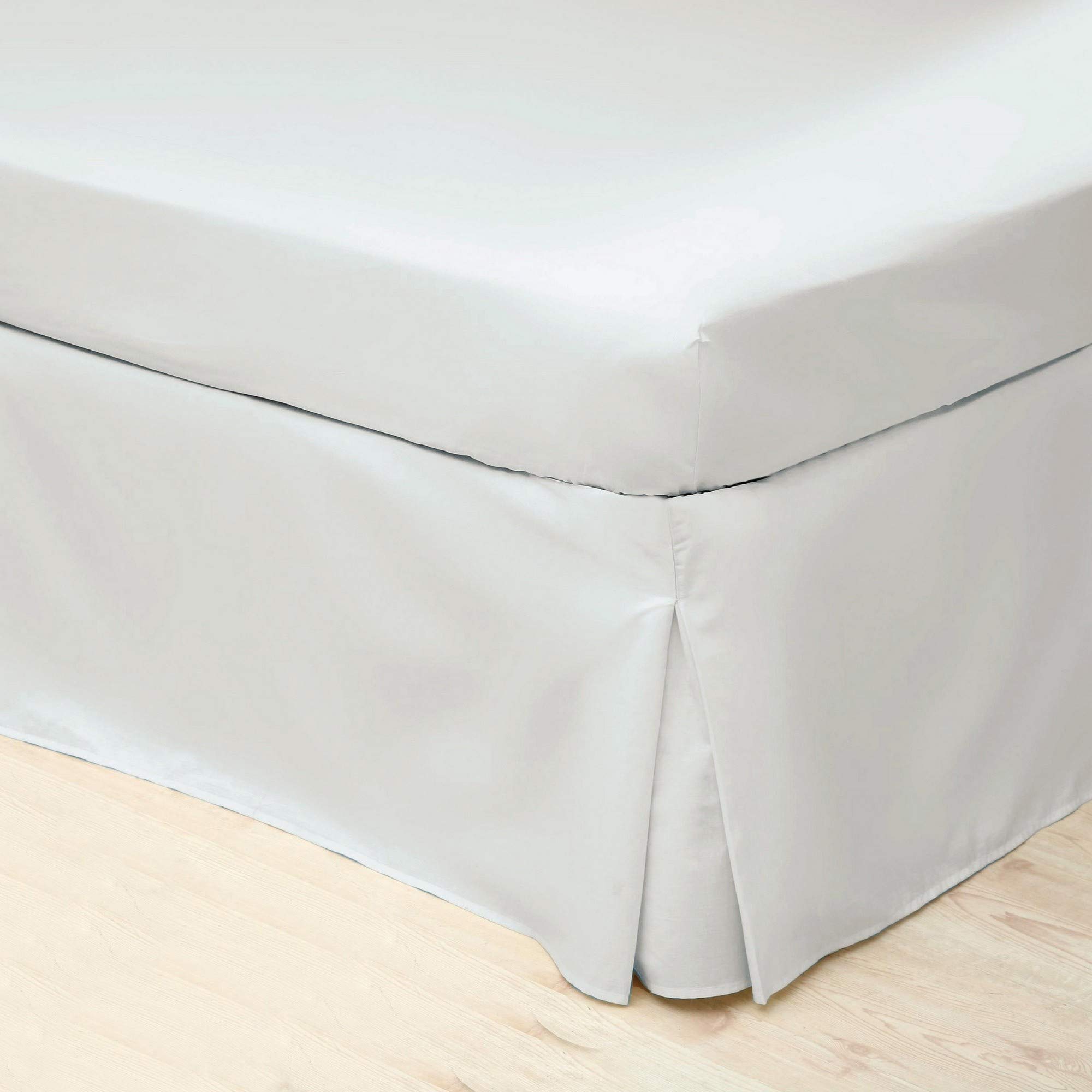 Belledorm Easy Care 200 Thread Count Cotton Polyester Percale Platform Valance - Super King - Light Grey