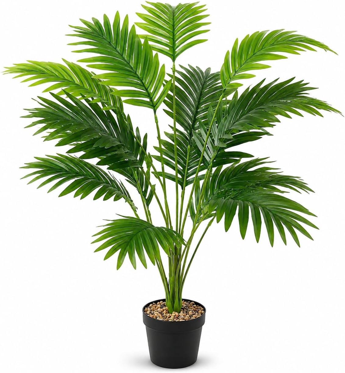 Palma Areca Artificiale 82 cm in Vaso per Interno/Esterno