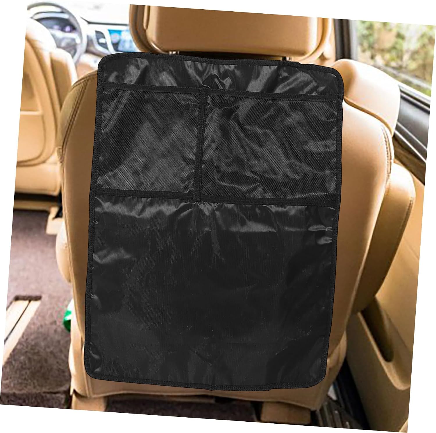 Gatuida Backseat Car Organizer Protector Double-layer Seat Cover Storage Pockets for Toys Snacks Gadgets Easy to Install Automotive Accessory for Vehicle Interior Improvement