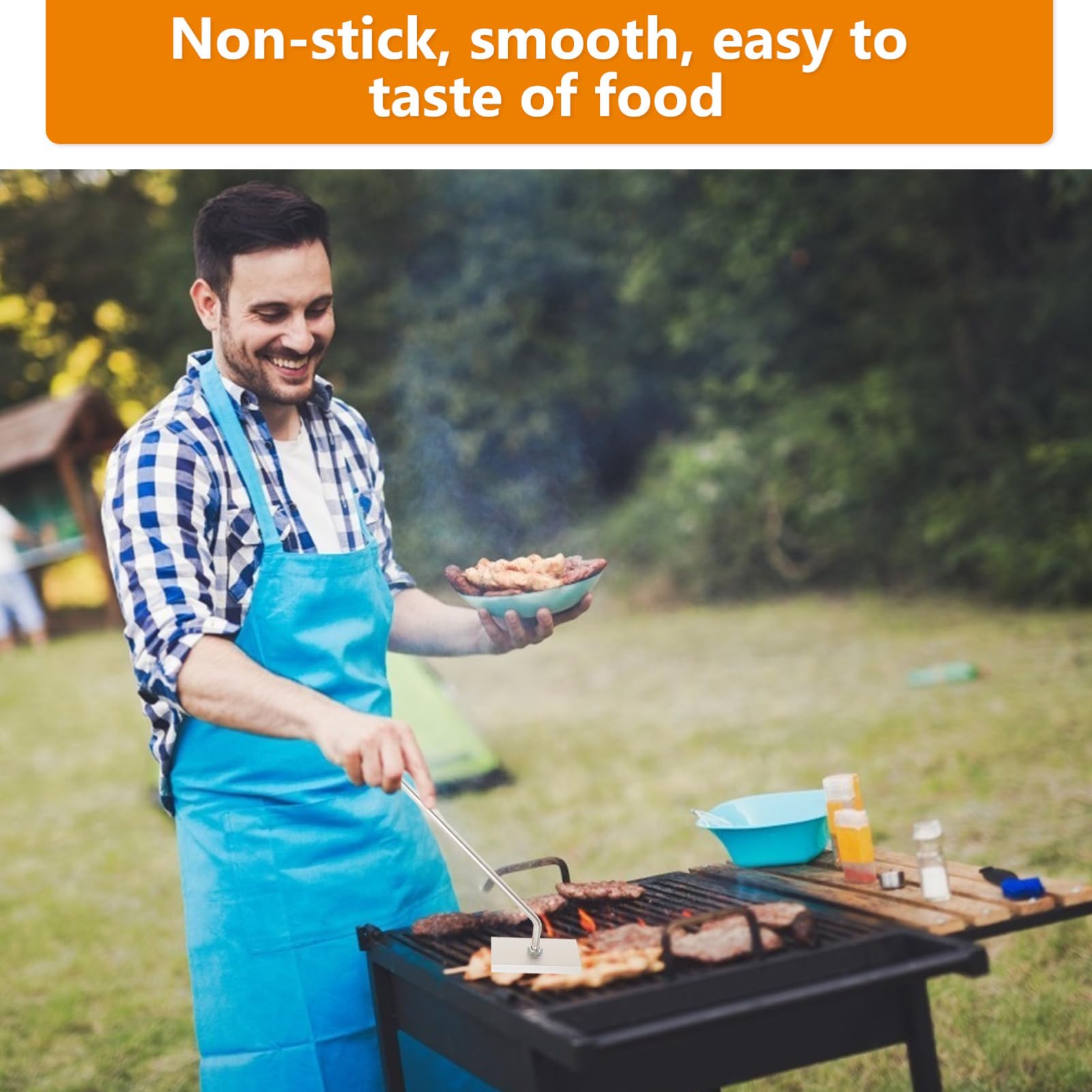 Gogogmee 1Set BBQ Branding Iron Meat Branding Tool Kit with Letters for Grilling for Personalizing Steaks and Burgers at Parties Special Events Random Color