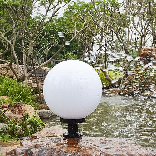 Miniatura 5 de Gadpiparty Poste de lámpara de acrílico con base para valla de patio, lámparas de araña, farol, farol, poste de luz de globo, lámparas al aire