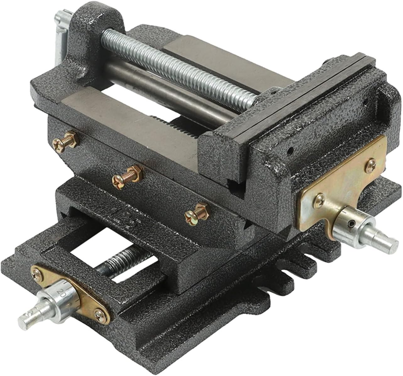5in Cross Slide Drill Press Vise 2 Way X-Y Heavy Duty Cast Iron Milling Vice