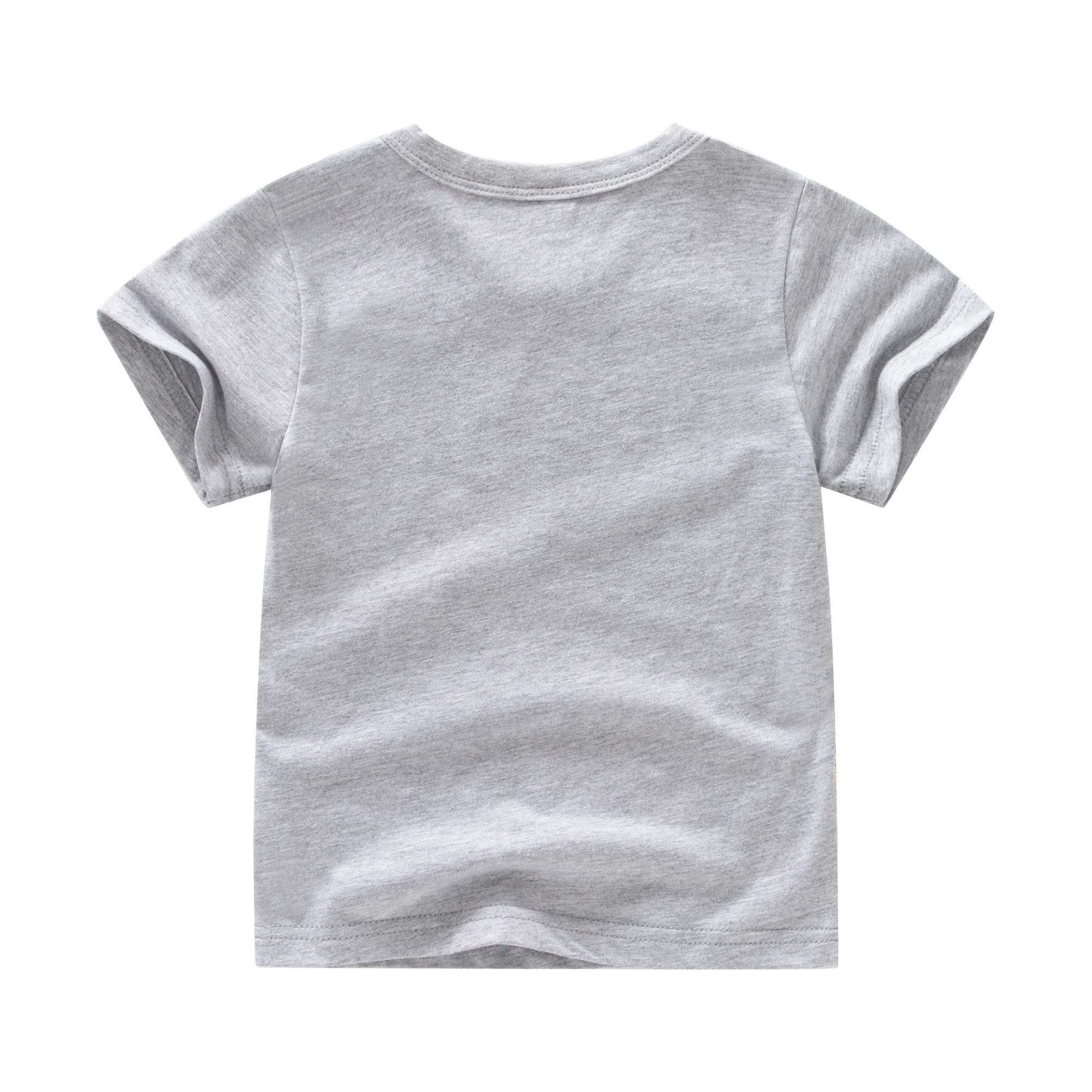 M RACLE Little Boys Toddler Short Sleeve Tee T Shirt(Excavator,6T)