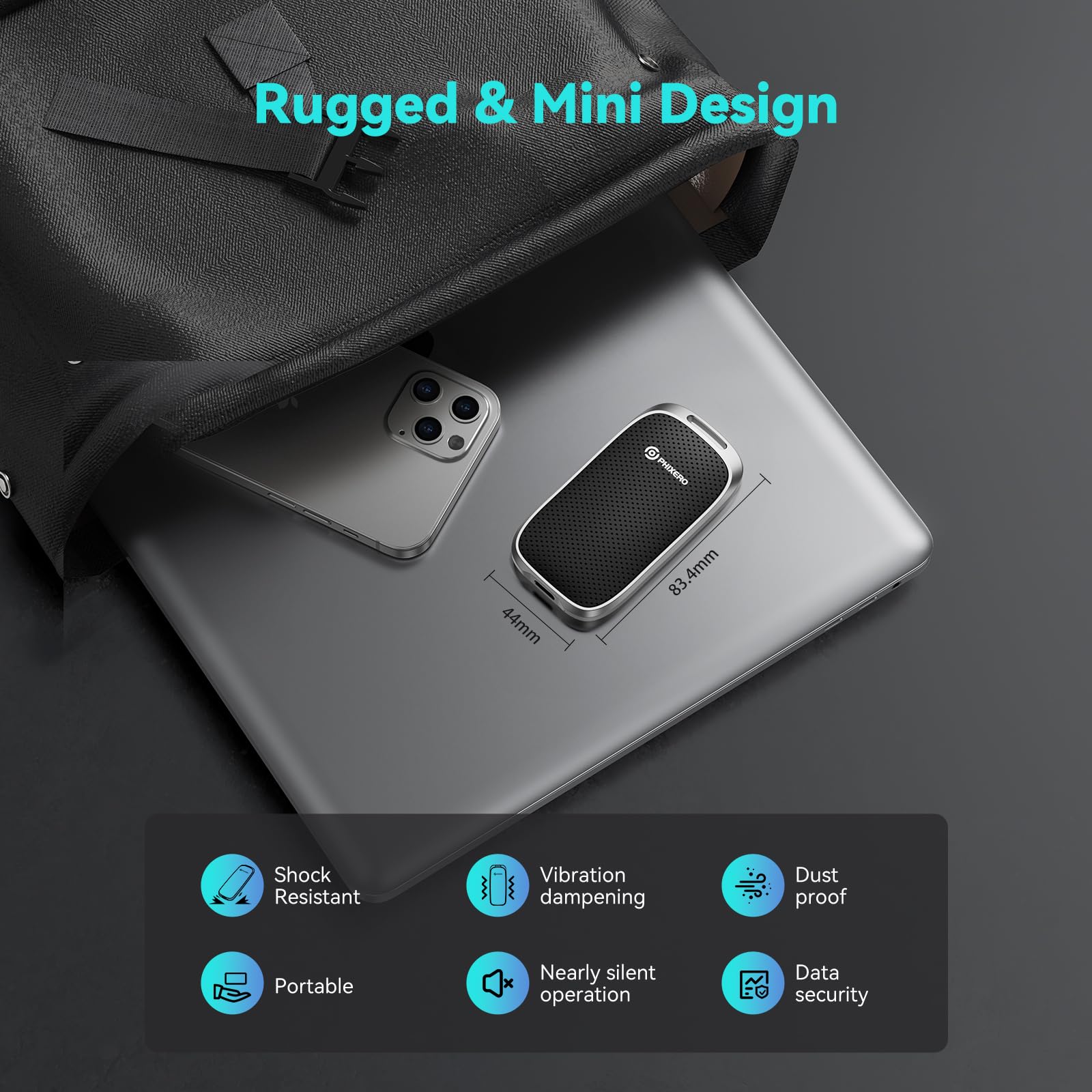 PHIXERO P5 2TB ポータブル SSD Amazon.com: PHIXERO P5 2TB External Portable SSD - 5Gbps USB C