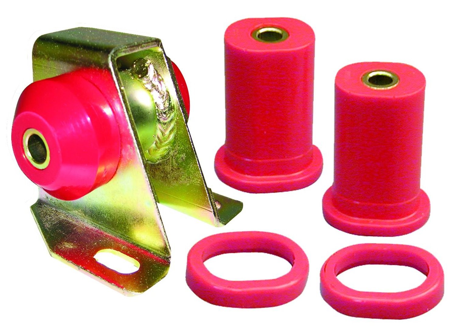 Kit de montaje de motor y transmisión rojo Prothane 4 1903
