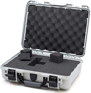 Nanuk Estojo rígido à prova d'água 910 com inserção de espuma - Prata