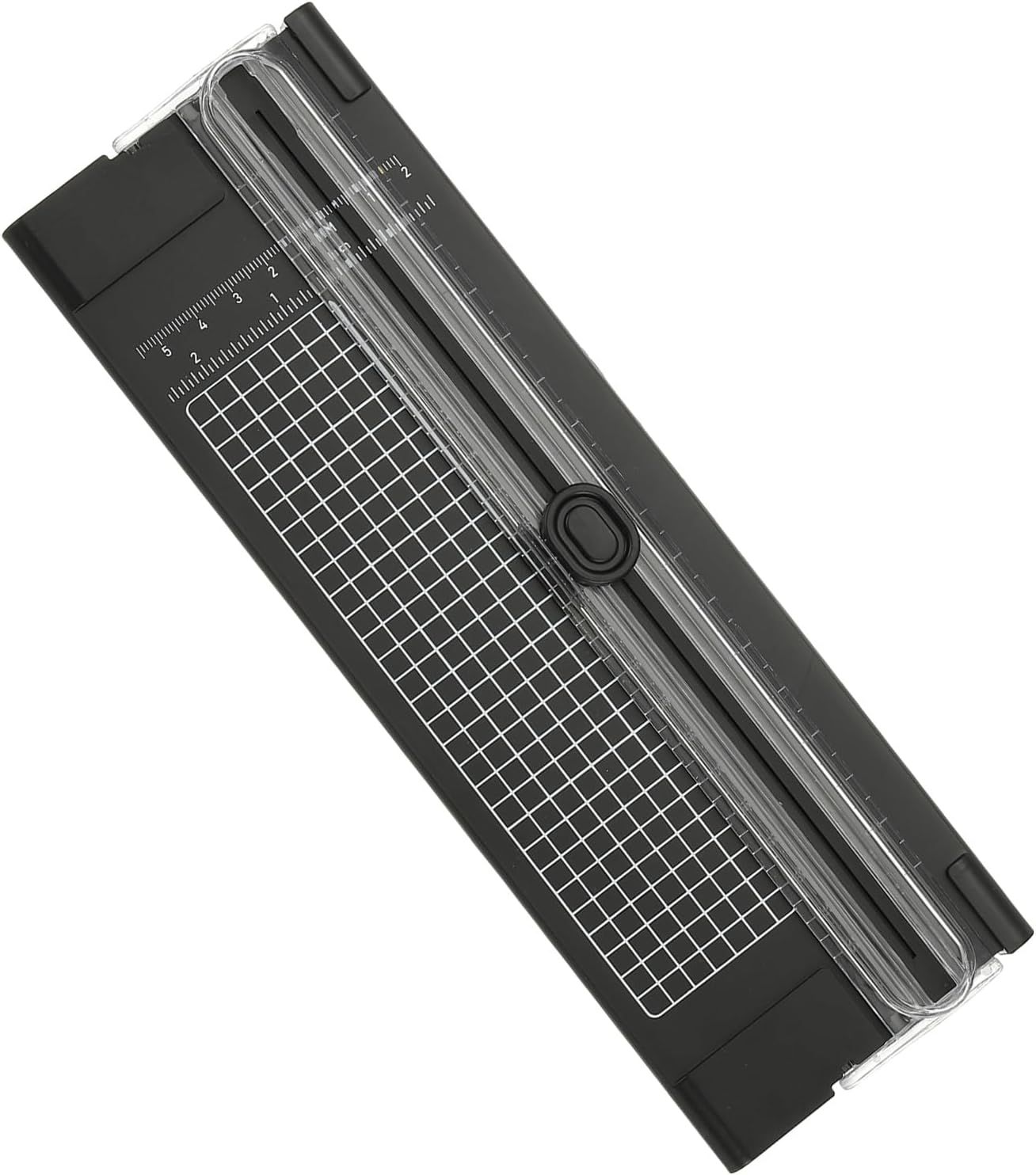 Generic Paper Cutter Trimmer, A4 Straight Small Portable Paper Slide Paper Slicer with Safe-Guard for Craft Cardstock Label Card, Scrapbook Photo, Black