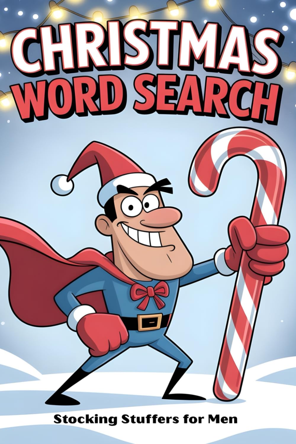 Stocking Stuffers for Men: Christmas Word Search: Relaxing Activity Book for Adults: Large Print Word Find Puzzle Book with Solutions