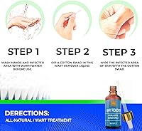 Vista 3 de Liquid Wart Remover - Loción avanzada para tratamiento de verrugas para todo tipo de verrugas, incluyendo comunes y genitales, sin dolor y de acción
