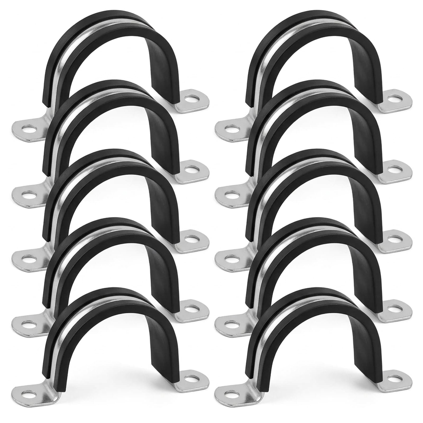Abrazaderas de tubo de 30 mm para fijar tuberías de agua y cables en paredes de exterior e interior 1