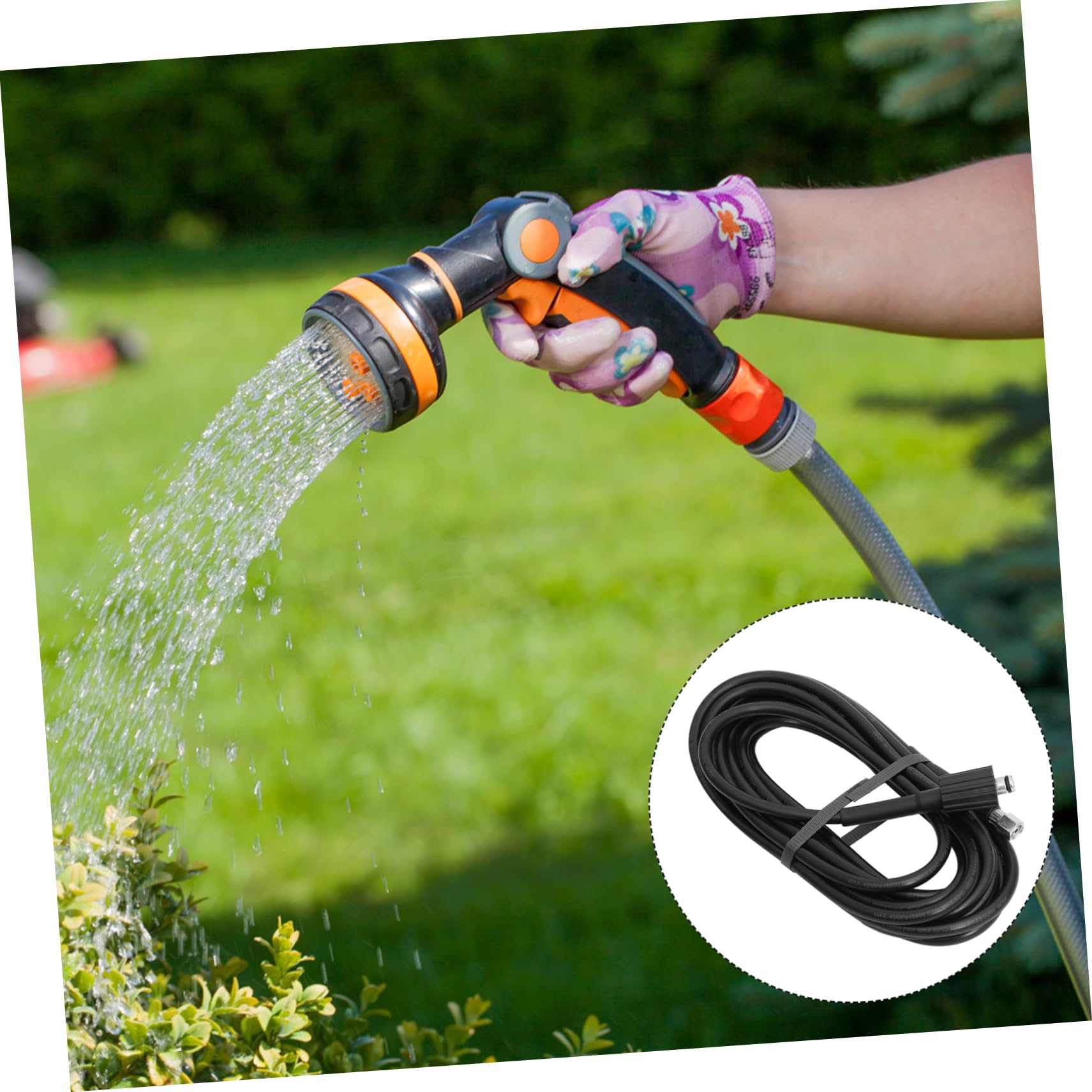 HANABASS Car Washing Tool Pressure Washer Hose 8/15m Extension Tube for K2 K4 Sturdy Material