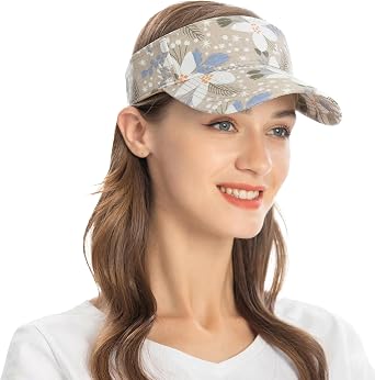 ZLYC Print Sports Sun Visors for Women Girls