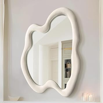 Irregular Wall Mirror, Asymmetrical Wavy Decorative Mirror