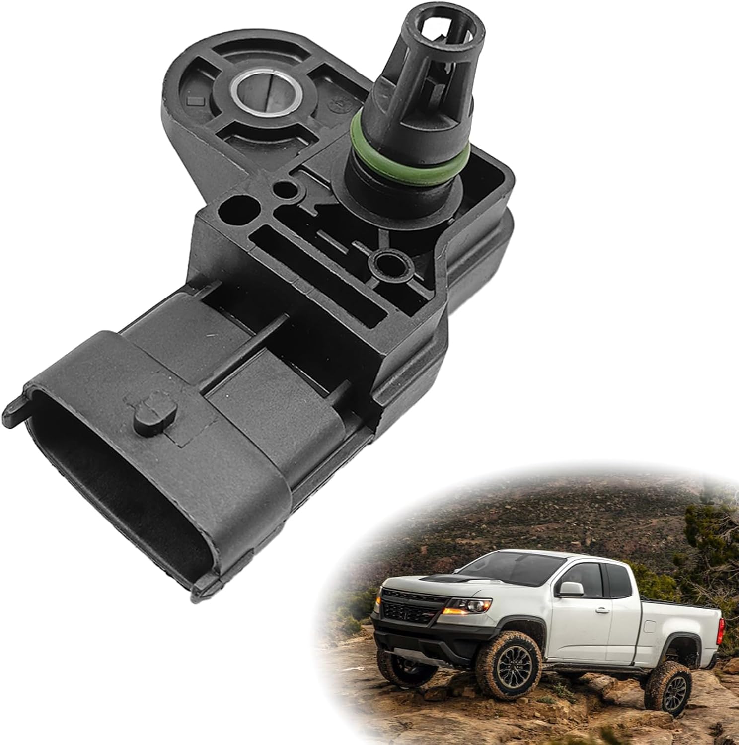 MAP Pressure MAP Sensor Manifold Air Sensor Intake Switch, Replaces OE# 55568175 CG‑01‑068 480ED-1008060 Compatible with Chevy Sonic Express Colorado Cruze Trax GMC Canyon Savana