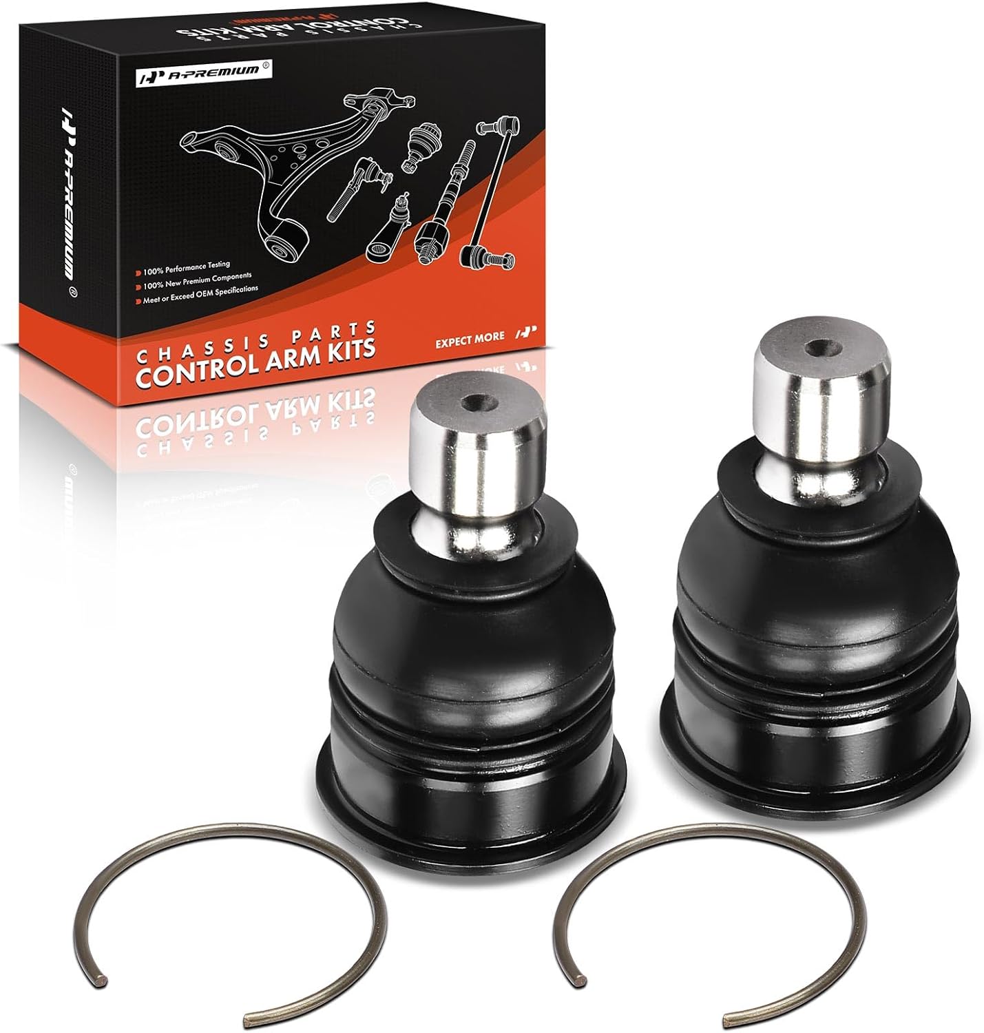 A-Premium 2 x Front Lower Ball Joints, Compatible with Nissan Kicks 2018-2023, Micra 2015-2018, Versa 2012-2023, Versa Note 2014-2019