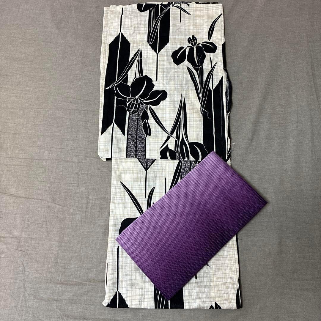 米沢 紅花紬 紅花染 新田秀次 春日 横段 反端布 イ6040 米沢 紅花紬