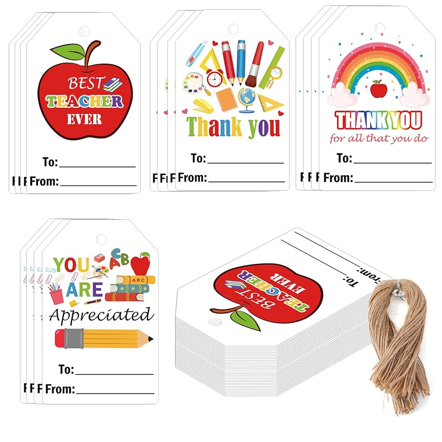 amazon-com-teacher-appreciation-gift-tags-with-string-3-3x2-2-inch-colorful-thank-you-teacher-presents-tags-teachers-day-name-gift-tags-for-party-teacher-appreciation-week-back-to-school-gifts-40pcs for Free Thank You Teacher Gift Tags Printable Amazon.com : Teacher Appreciation Gift Tags with String 3.3x2.2 inch Colorful Thank You Teacher Presents Tags Teachers Day Name Gift Tags for Party, Teacher Appreciation Week, Back to School Gifts 40pcs : for Free Thank You Teacher Gift Tags Printable