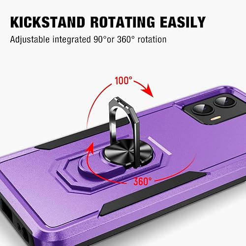 Miniatura 6 de Funda para Moto G 5G 2023 (XT 2313) no compatible con alimentaciónlápiz capacitivo protección contra caídas de grado militar de 15 pies, funda