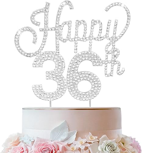 Miniatura 115 de LINGTEER Decoración de pastel de diamantes de imitación dorados para cumpleaños número 15 – Cheers to 15th Birthday Quince años de edad, decoración