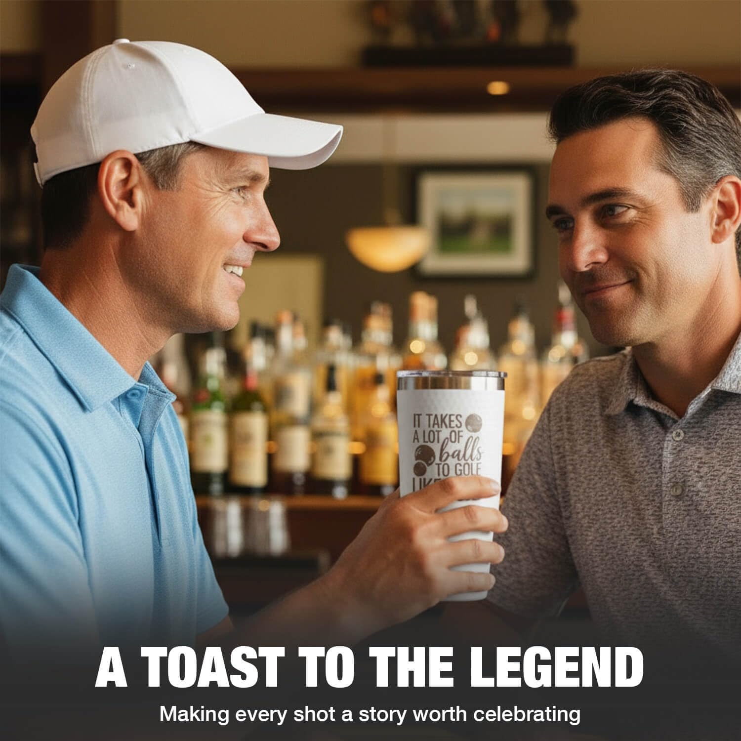 Golf Gifts for Men - Funny Golfing Birthday, Christmas, Fathers Day, White Elephant Gift for Dad Husband Boyfriend, Cool Gifts for Golfers - Golf Tumbler Cup Mug, 20oz Insulated Stainless Steel - Image 4