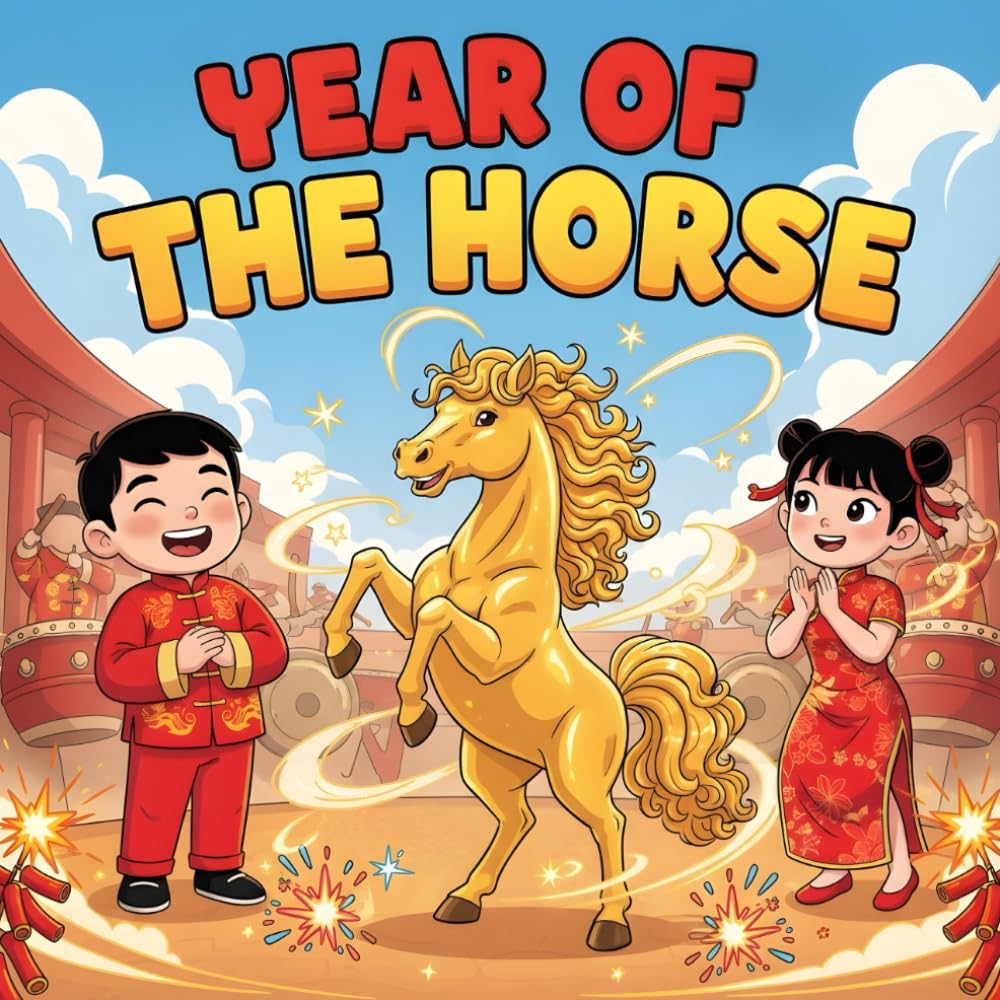 Year of the horse : Max and Ella as they celebrate Lunar Chinese New Year and meet Lucky : Adventure stories book for Kids