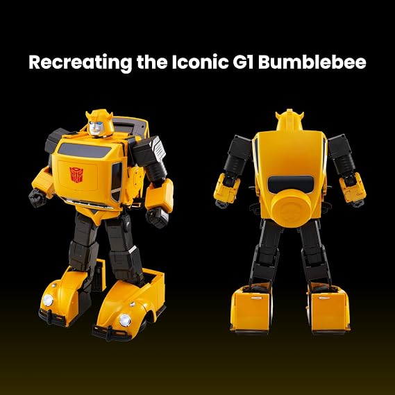 Robosen Bumblebee Flagship Transformer Robot Toy Auto-Converts Beetle to G1 Bumblebee, 14.84, Voice & App Control, 67 Microchips, 31 Joints, Programmable, Collector's Edition