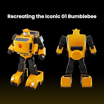 Robosen Bumblebee Flagship Transformer Robot Toy Auto-Converts Beetle to G1 Bumblebee, 14.84, Voice & App Control, 67 Microchips, 31 Joints, Programmable, Collector's Edition