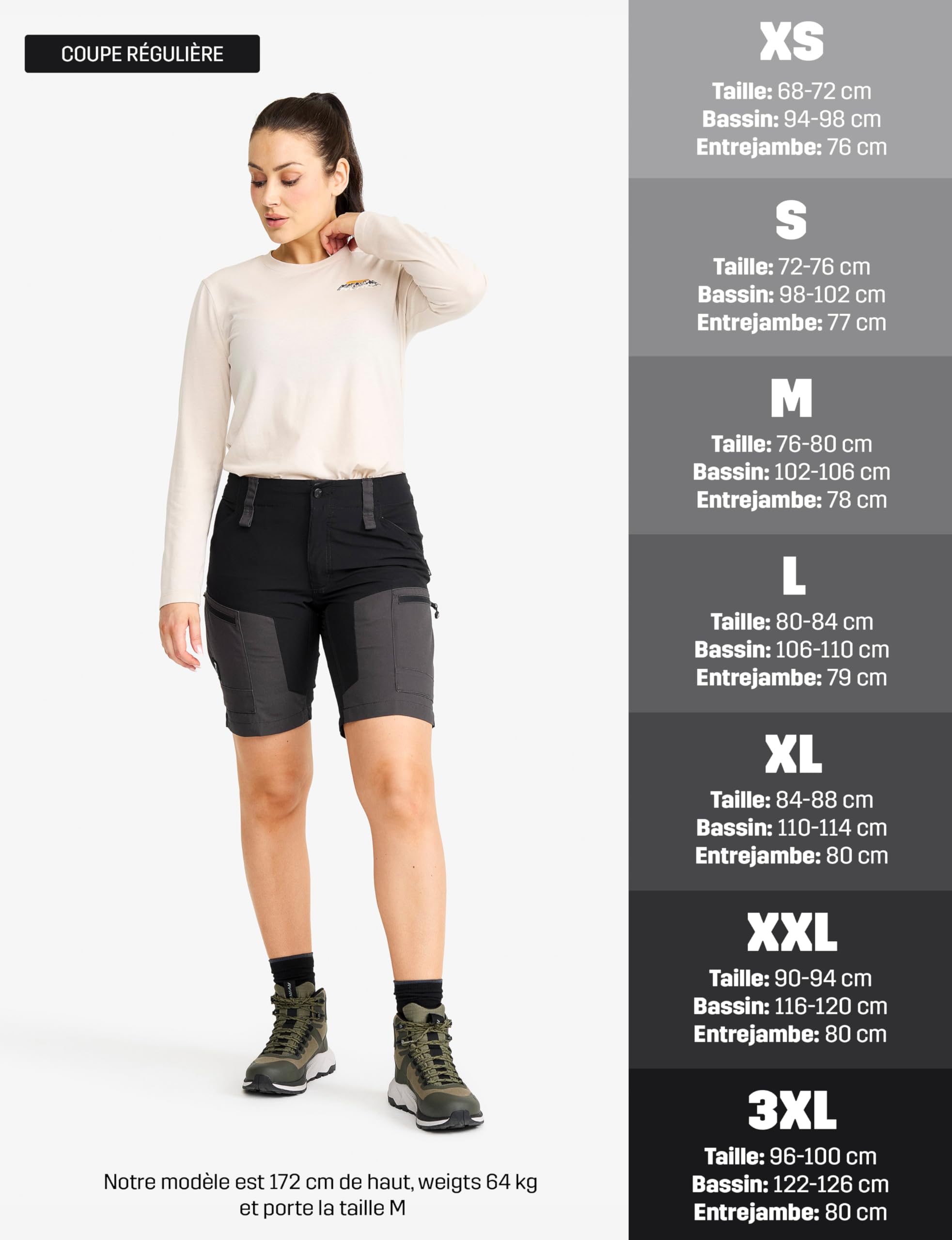 RevolutionRace Femme RVRC GP Shorts, Short Durable pour la Marche, la randonnée, Le Camping et Toutes Les Autres activités de Plein air