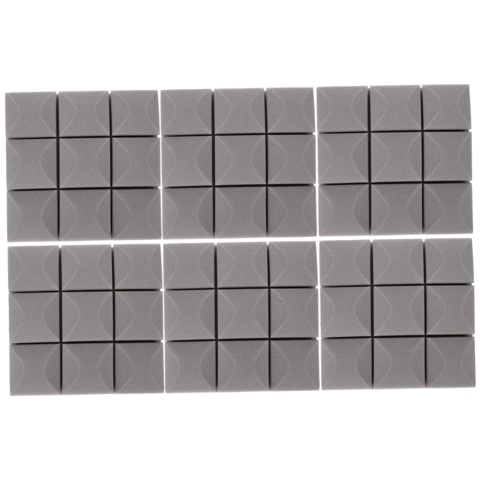 Pannello Fonoassorbente a Fungo 6 Pezzi in Gomma Cotone