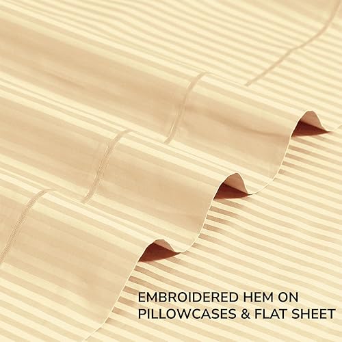 Miniatura 6 de FEATHER & STITCH New York - Juego de sábanas de 500 hilos