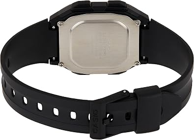 Casio Men's F201WA-1A Black Resin Multi-Function Alarm Sport Watch