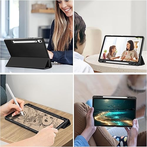 Miniatura 7 de Fintie Funda delgada para Samsung Galaxy Tab S9 FE de 10.9 pulgadasGalaxy Tab S9 de 11 pulgadas 2023 con soporte para S Pen integrado, TPU suave con