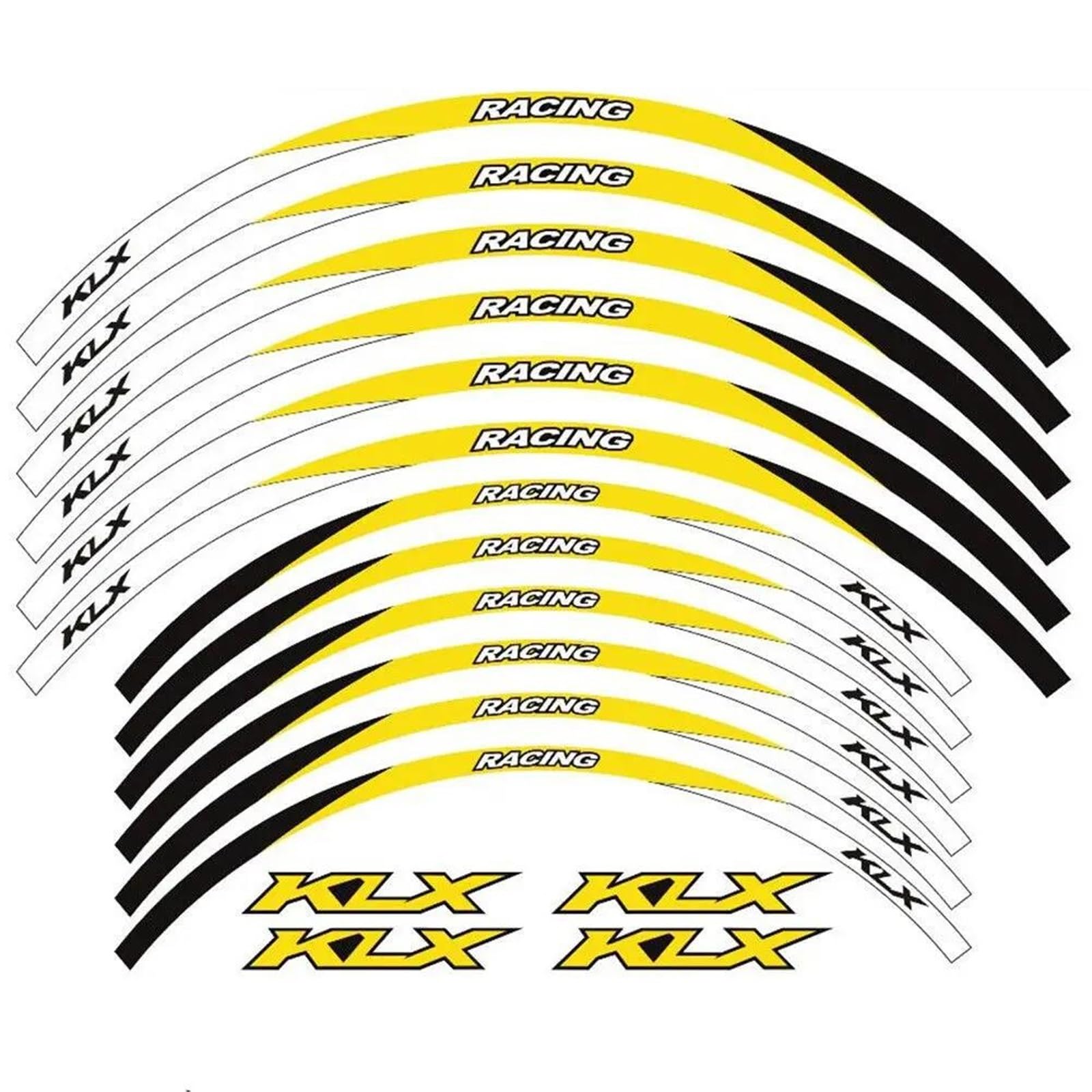 21 "18 Reflective Waterproof Wheel Decal Rim for KLX KLX230 KLX300 KXL-230R KXL 230S Kxl300r 230se