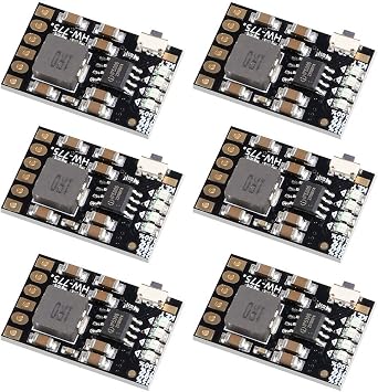 ACEIRMC 6pcs 2A 5V Charge Discharge Integrated Module 3.7V 4.2V for 186 50 Lithium Battery Charging Boost Mobile Power Protection PCB Board Module