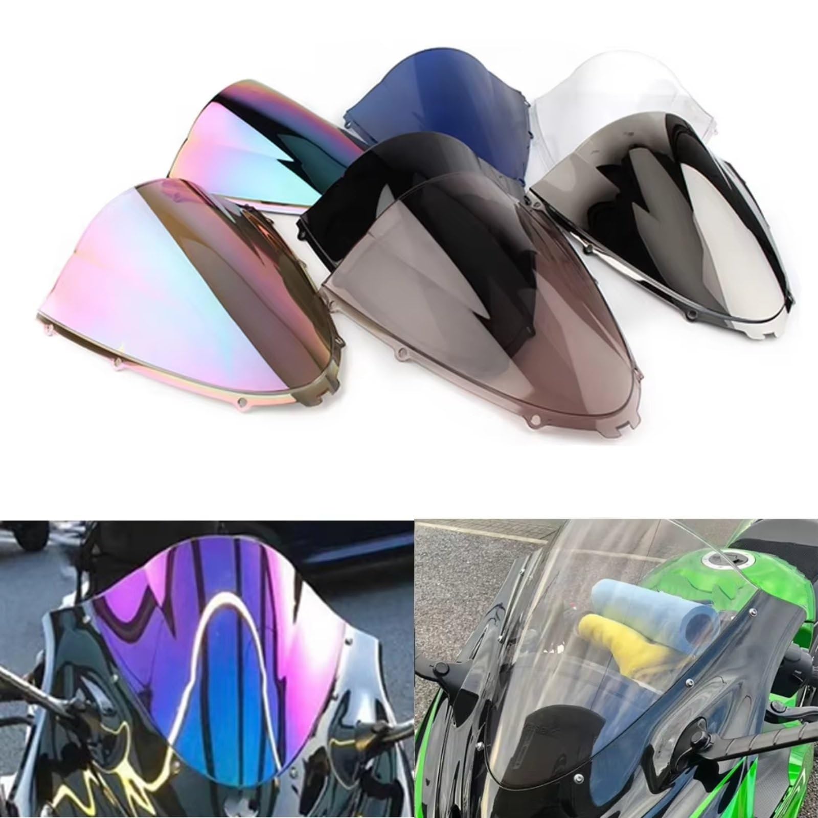 Amazon | オートバイ用風防 For Ninja For ZX-14R For ZZR1400