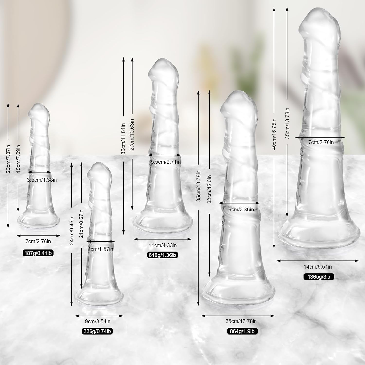 15.75 inch Realistic Huge Thick Horse Dildo No Balls，Soft Clear Dildo Animal Dildos with Strong Suction Cup for G Spot and Anal Play Large Anal Dildos Adult Sex Toy for Women Men Gay (2XL)