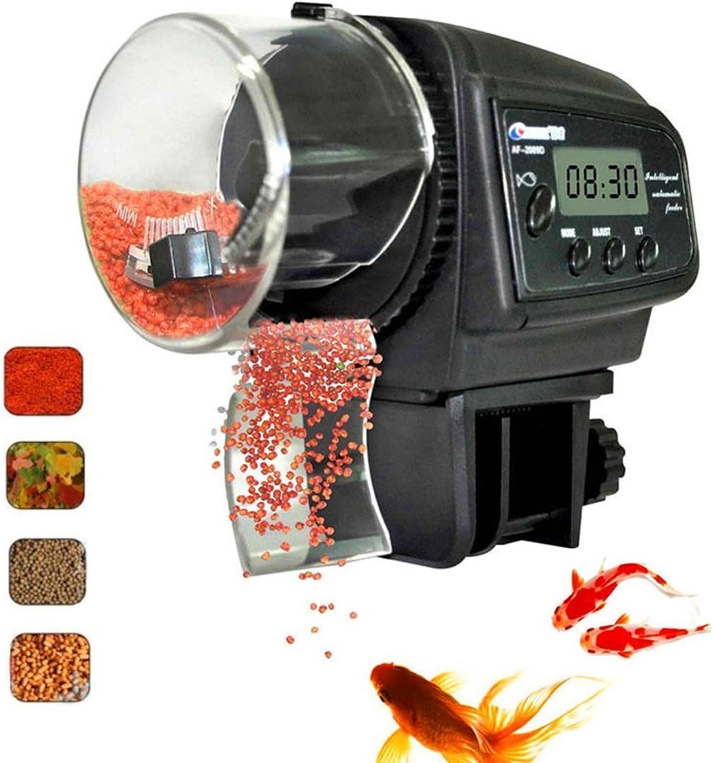 Automatic Fish Feeder, Fish Feeder, Turtle Feeder, eBoTrade Vacation Weekend Fish Food Dispenser for Aquarium & Fish Tank Batteries Included