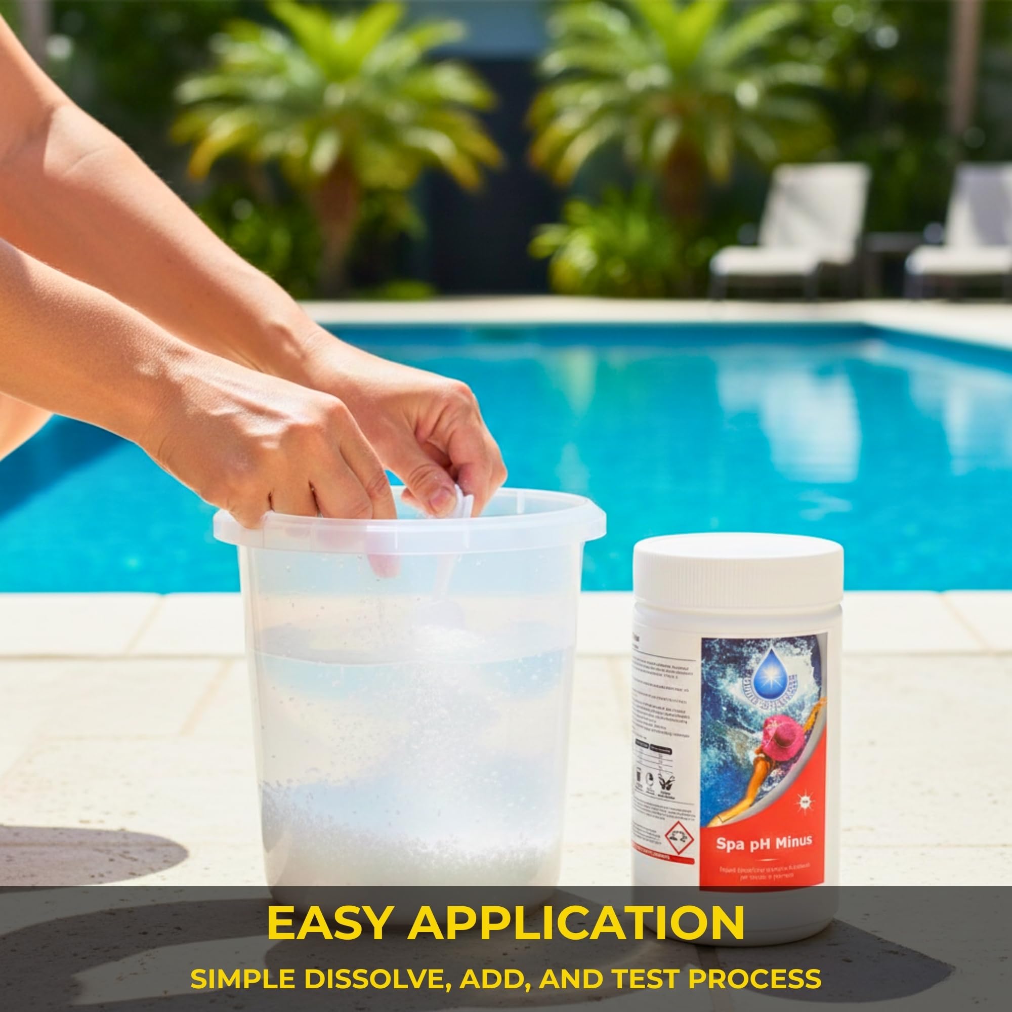 1.5 kg pH Minus Reducer Granules for Hot Tubs, Above Ground and Paddling Pools, pH Level Decreaser for Spa and Pool Water Balance, Reduces Alkalinity, Improves Water Quality and Chlorine Efficiency - 4