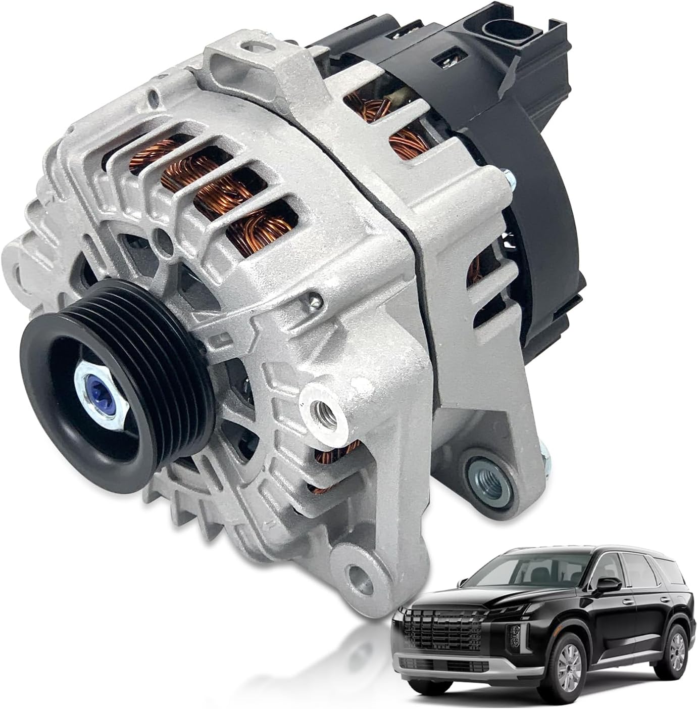 37300-3L060 Alternator 180amp Compatible with Hyundai Palisade 2020 2011 2022 2023 3.8l V6 & Kia Telluride 2020 2011 2022 2023 2024 3.8l V6 Replace# 373003L060 2722099 601-10129 272-2099 60110129