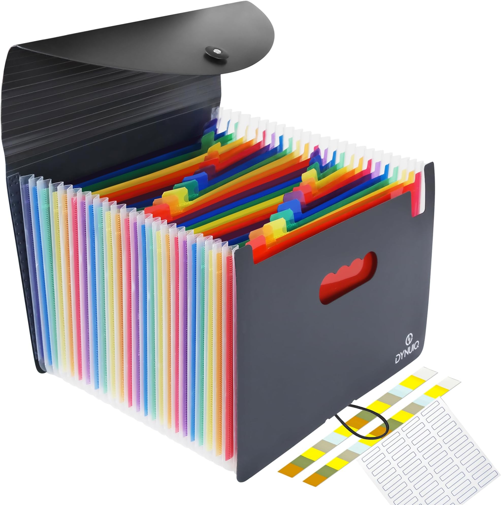 DYNUIQ File Organiser 24 Pocket, Document Organiser, Folders for