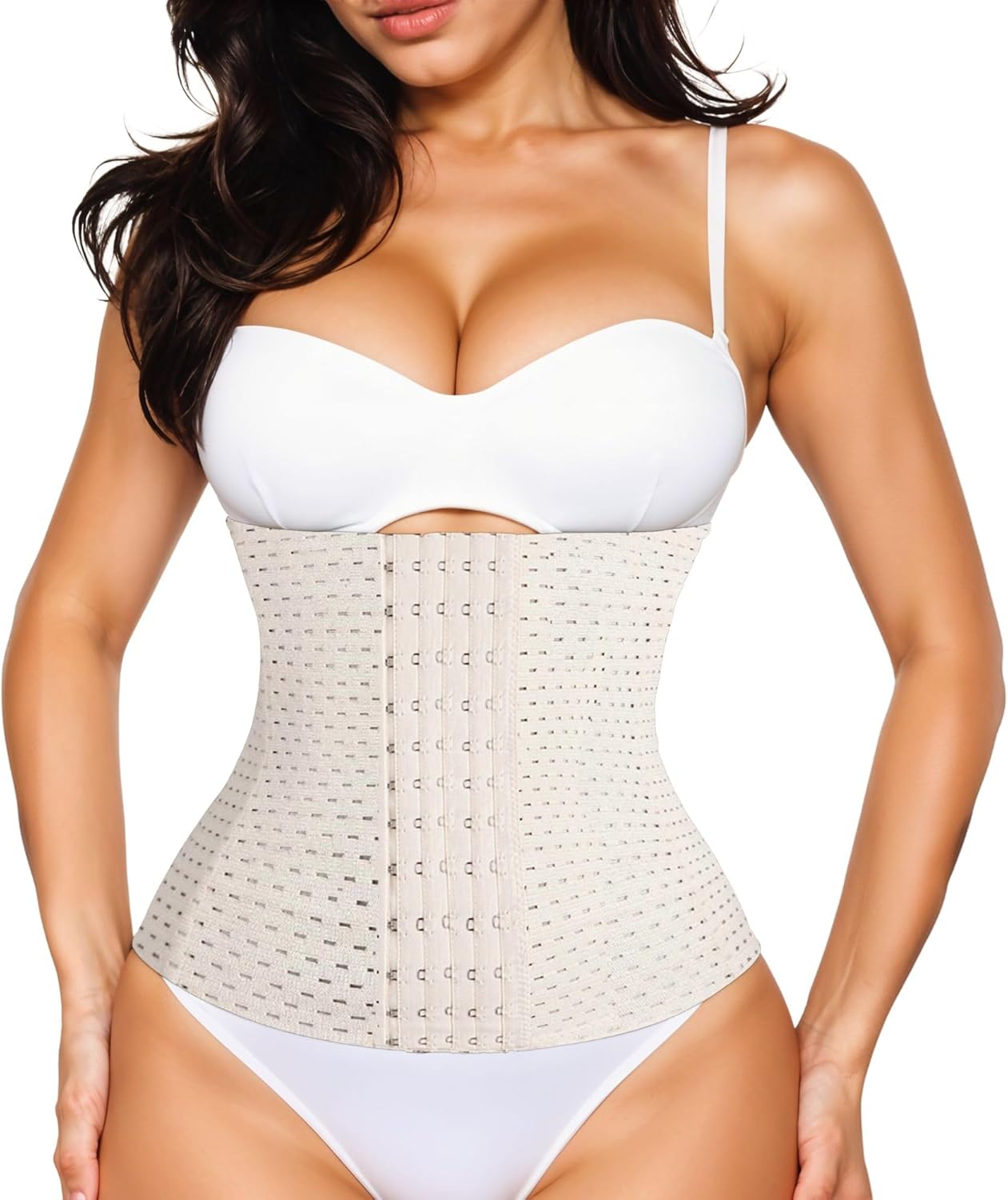 Waist Trainer SCHWABMARKEN Korsett - Figurformer Mit Häkchen, 25 Waist Trainer Corset